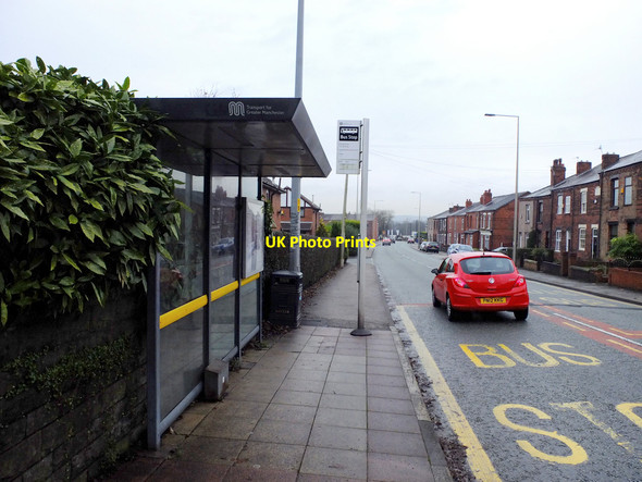Photo 6"x4" Bus stop on A571 Billinge Road, Newtown Ince in Makerfield c2016