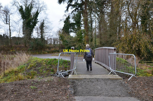 Photo 6"x4" New footbridge over the Long Philip Burn, Selkirk Selkirk c2016