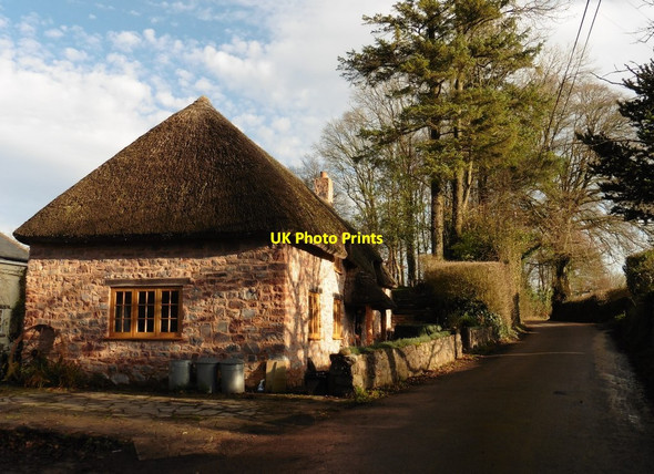 Photo 6"x4" Thatched cottage at Waterslade Hockworthy c2016