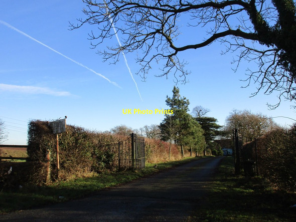Photo 6"x4" Entrance to Priors Park Farm Kirton\/SK6969 c2016