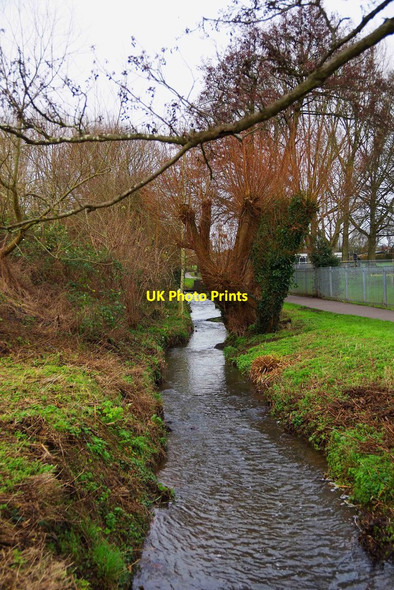 Photo 6"x4" Battlefield Brook in Sanders Park, Bromsgrove, Worcs Bromsgrove c2016