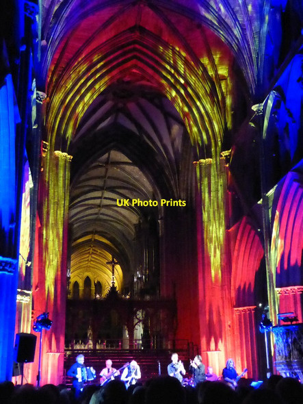 Photo 6"x4" Ian Anderson performing in Worcester Cathedral Worcester c2016