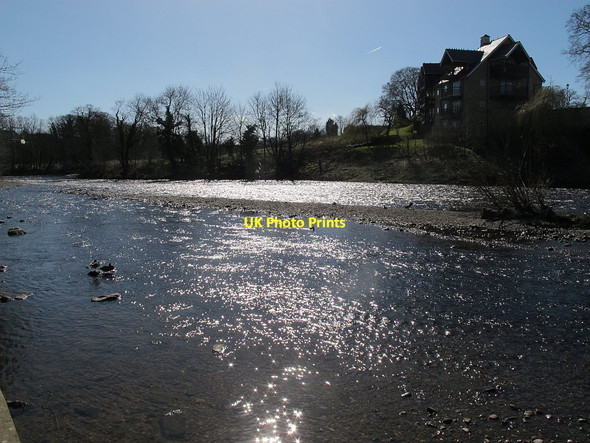 Photo 6"x4" River Wharfe downstream of Wetherby Bridge Wetherby c2016