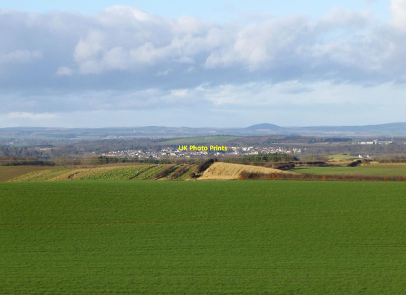 Photo 6"x4" View over arable land towards Coldstream East Learmouth c2016
