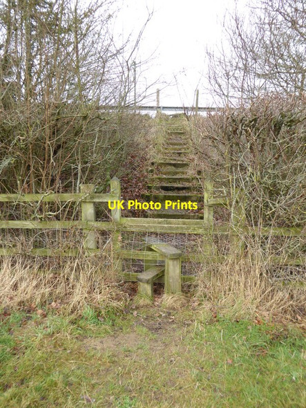 Photo 6"x4" Steps up to Mill Lane Sayers Common c2016