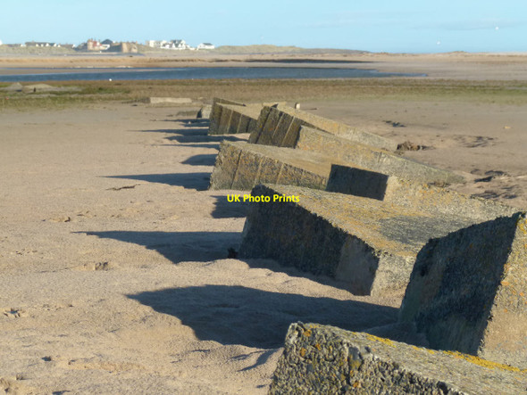 Photo 6"x4" Tank defences, Newton Links Tughall c2016