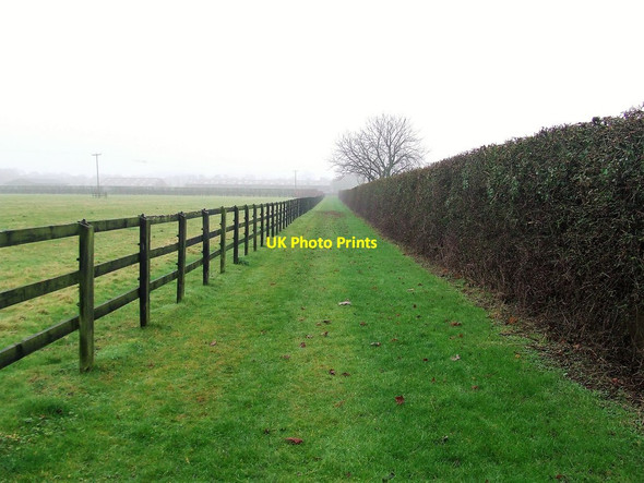 Photo 6"x4" Path And Paddock Saxon Street c2016