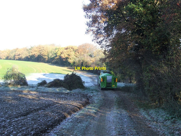 Photo 6"x4" Farmtrack And Footpath Quendon c2016
