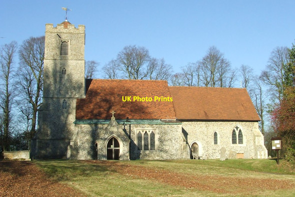 Photo 6"x4" All Saints Rickling Rickling c2016