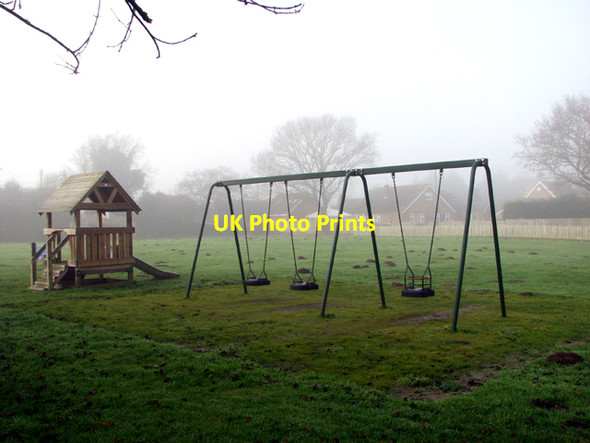 Photo 6"x4" Swings in children's playground New Hainford c2016