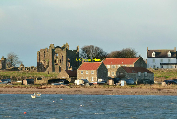 Photo 6"x4" Lindisfarne Priory and Herring House Holy Island\/NU1241 c2016