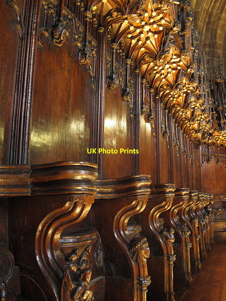 Photo 6"x4" St Mary, Nantwich: misericords (detail) Nantwich c2016
