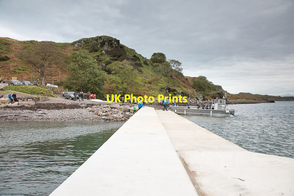 Photo 6"x4" The new jetty and breakwater on Kerrera Pulpit Hill\/NM8529 c2016