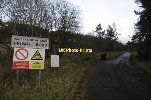 Photo 6"x4" Entrance road, Redesdale Camp Redesdale Camp c2016