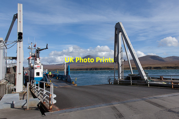 Photo 6"x4" Dock at Port Askaig looking towards the Paps of Jura Port Askaig\/Port Asgaig c2016
