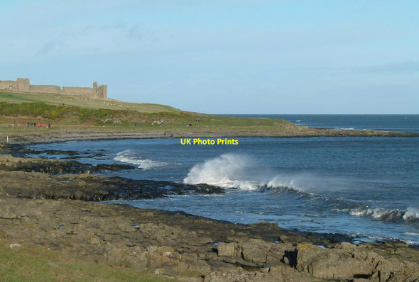 Photo 6"x4" Seashore at Dunstanburgh Craster c2016
