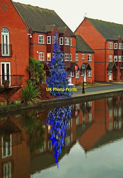 Photo 6"x4" Canalside Christmas tree 2016, Stourport-on-Severn Stourport-on-Severn c2016