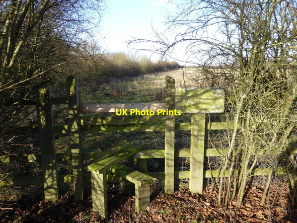 Photo 6"x4" Footpath enters field beside the A23 Bedlam Street c2017