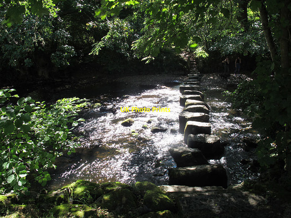 Photo 6"x4" Stepping stones across the Teign Dunsford\/SX8189 c2016