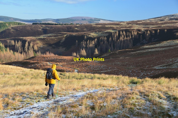 Photo 6"x4" Track near the Peat Burn Glenshiel Banks c2017