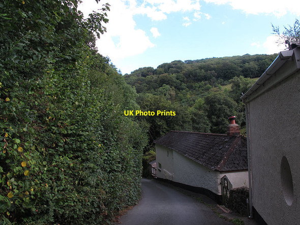 Photo 6"x4" Houses below Bridford village Bridford c2016
