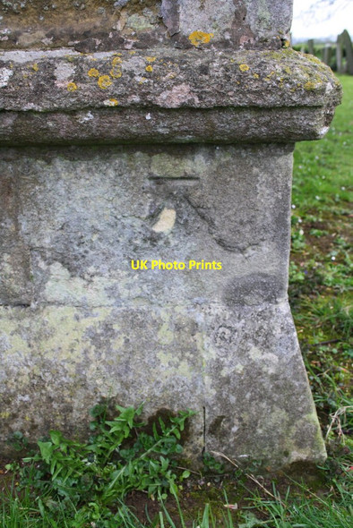 Photo 6"x4" Benchmark on tower buttress of St James's Church Ab Kettleby c2016