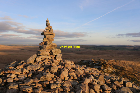 Photo 6"x4" Cairn on summit of Brown Willy Tolborough c2017