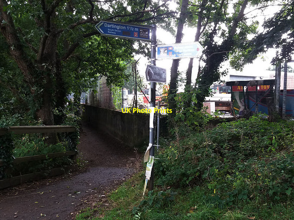 Photo 6"x4" Signpost on NCN2 Totnes c2016