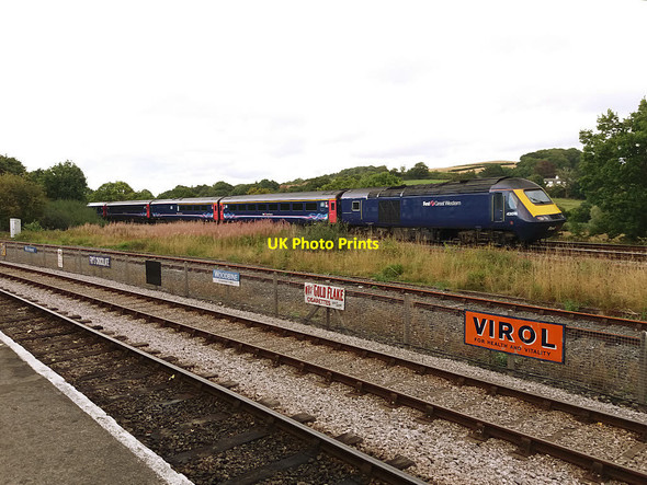 Photo 6"x4" High Speed Train approaching Totnes Totnes c2016