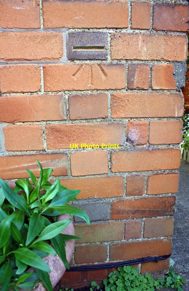 Photo 6"x4" Benchmark on #115 Hawton Lane Newark-on-Trent c2016