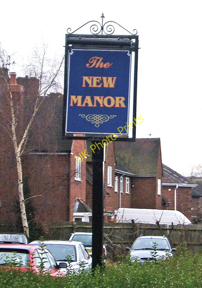 Photo 6"x4" The New Manor pub sign, 76 Minster Road Stourport-on-Severn c2009