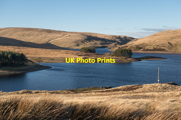 Photo 6"x4" Upper Glendevon Reservoir Broich Burn c2017