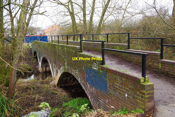 Photo 6"x4" Bridge over the River Rea, Stirchley, Birmingham Stirchley\/SP0581 c2017