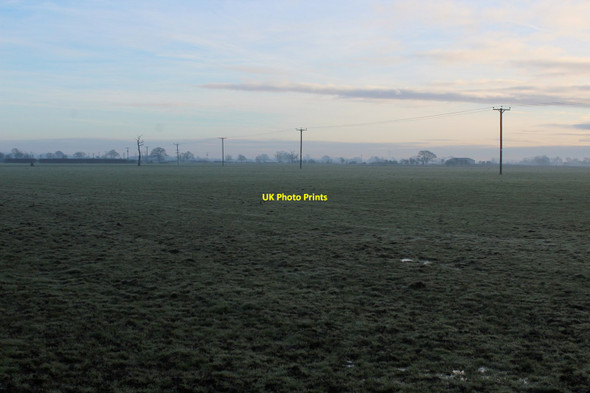 Photo 6"x4" Frozen Pasture off Pool Lane Moor Monkton c2017