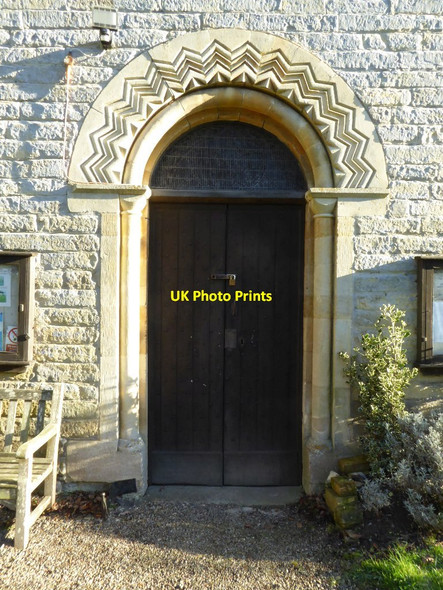 Photo 6"x4" Door to Earl's Croome church Baughton c2017
