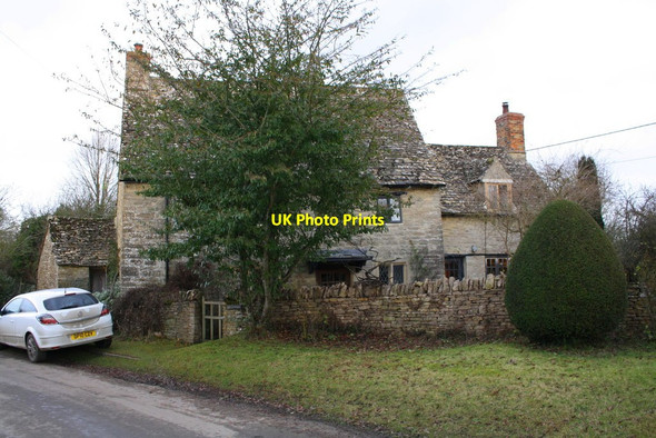 Photo 6"x4" Old Cottage Asthall Leigh c2017