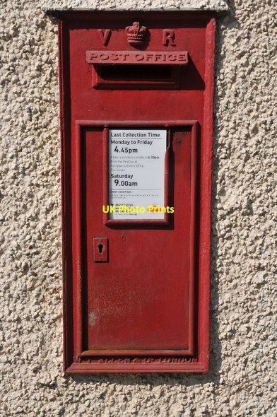 Photo 6"x4" Victorian letterbox Abingdon c2011