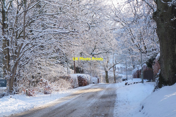 Photo 6"x4" A snowy Bonnington Road, Peebles Peebles\/NT2540 c2017