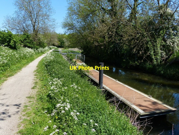 Photo 6"x4" Pontoon along the Grantham Canal Grantham c2014