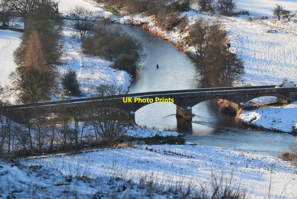 Photo 6"x4" Manor Bridge and the River Tweed Barns\/NT2139 c2017