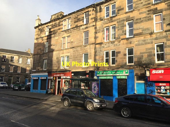 Photo 6"x4" Shops on Newhaven Road Broughton\/NT2575 c2017