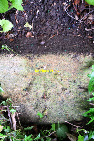 Photo 6"x4" Benchmark on Richmond Cemetery wall Richmond\/NZ1701 c2016
