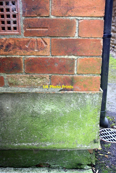 Photo 6"x4" Benchmark on #2 Hipswell Road Hipswell c2016