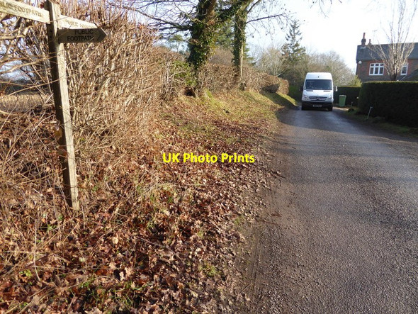 Photo 6"x4" Looking east on Furners Lane towards Furners Farm Henfield\/TQ2116 c2017