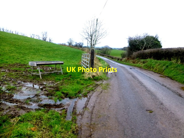 Photo 6"x4" Muddy along Clogherny Road Beragh c2017