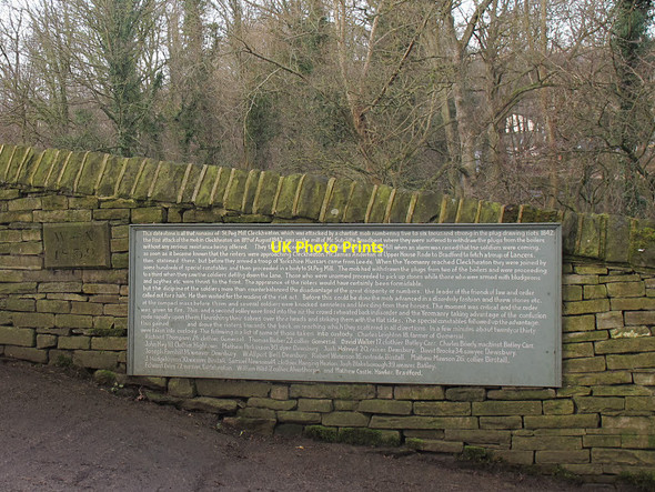 Photo 6"x4" 1839 datestone, Newhall Lane Mirfield c2017