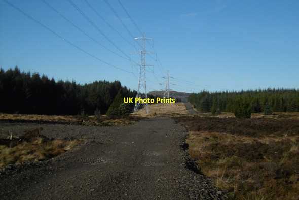 Photo 6"x4" New road and power line Head Mark Lane c2017