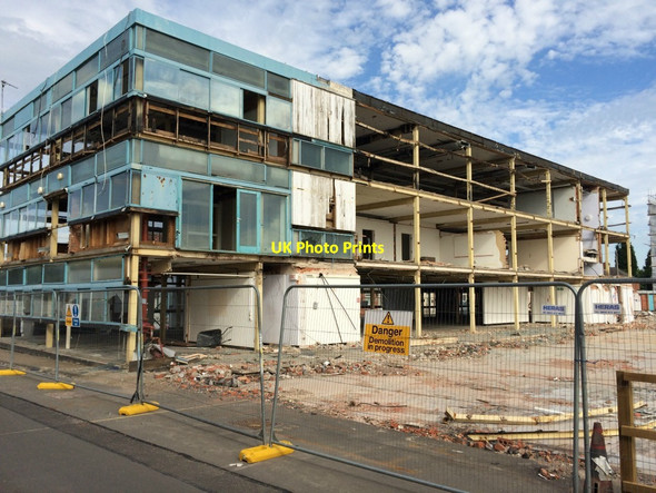Photo 6"x4" Block 2B during its demolition Beeston\/SK5236 c2015