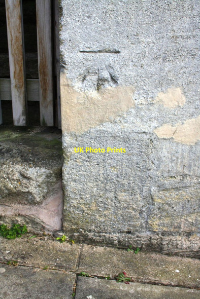 Photo 6"x4" Benchmark on #43 Whitehill Bradford-On-Avon c2015