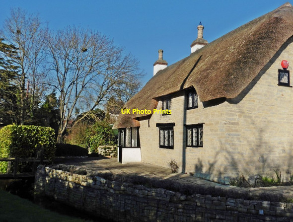 Photo 6"x4" Thatched cottage on Stone Mead Lane Knole\/ST4825 c2017
